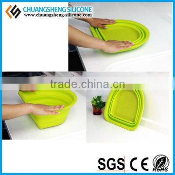 Letter D Shaped Silicone Folding Case, Fruit Basin photo-5