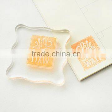 Custom Size Unique Design Acrylic Stamp Block photo-2