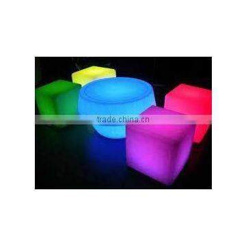 Nice Large Furniture LED Party/Bar Mood Light Cube /Landscape Lamp/ Led Chair /Led Cube /Led Sofa/Bar Stools/LED Crystal Cube