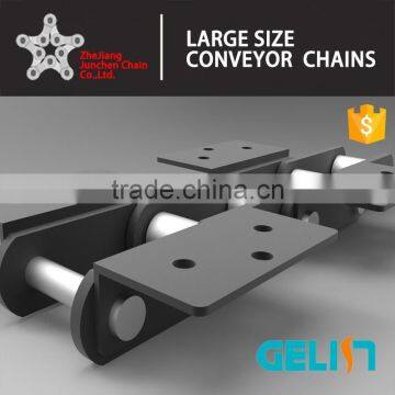 ZYL high tensile steel bucket elevator chain with attachments