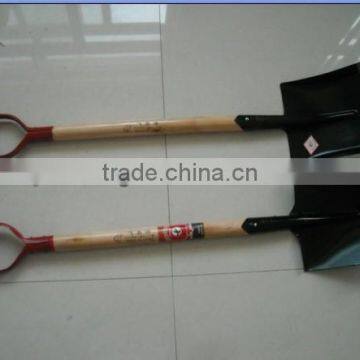 steel shovel with wood handle