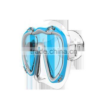 Hot Selling Customizable Tempered Glass Free Diving Mask photo-4
