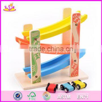 2017 New Design 3 Levels Funny Children Wooden Toy Car Track W04E052 photo-2