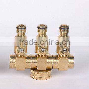 Hose connector Garden Valve For Three Way Connectors gardening watering high quality OEM custom-made. EU