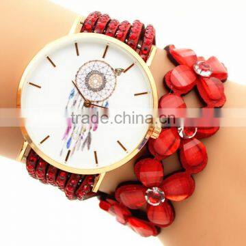 2017 Luxury Charming Decoration Watch Fashion Girl Pearl Wristwatch Lady Handmade Bracelet photo-4