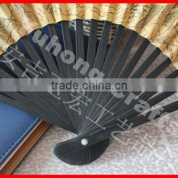 High Quality Bamboo Silk Hand Fan for Promotion photo-3