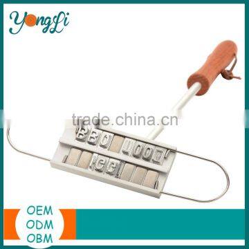 DIY Barbecue Tools Branding Iron Stamp With Changeable Letters BBQ Branding Iron photo-2