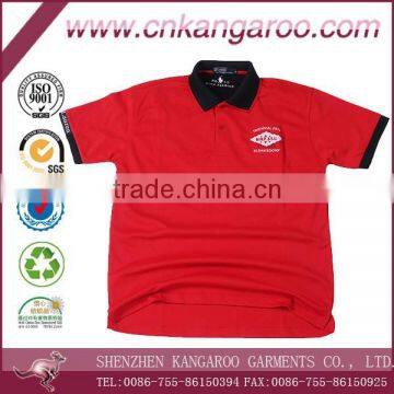 Customized Fabric Embroidery or Printed Brand Name Short Sleeves Custom Sports Polo Tee Shirt