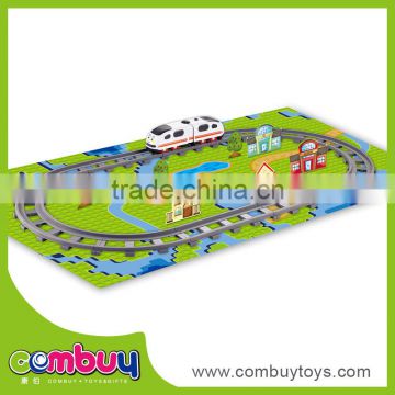 hot sale battery operated building blocks plastic toy train tracks