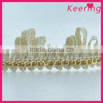 wholesale fashion keering supply gold chain decorative clothing trim WTPE-076