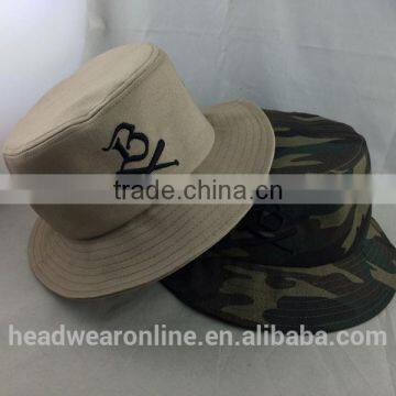 Fashion 100%cotton High Quality Embroidery Bucket Hat