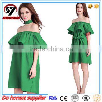 Plus Size Skirt Off Shoulder Bridemaid Sexy Blue Evening Dress photo-2