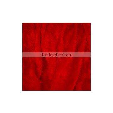 2015 Long Hair Red Artificial Wool Fabric