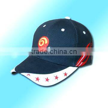 2013 new design flames navy blue embroidery baseball cap