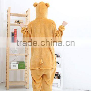 Flannel Cartoon Adult Animal Jumpsuit Animal Pajamas Jumpsuit Bear Wennie Design photo-3