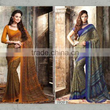 Classical Chiffon Printed Designer Saree