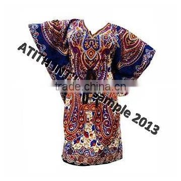 100% Viscose Printed Medium Round Neck Poncho