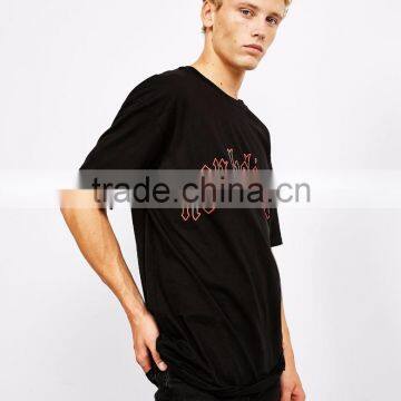 MGOO OEM/DOM Soft Cotton Tshirt With Word Basic Short Sleeve T-shirt Custom Design Outdoor T-shirt photo-3