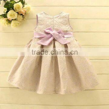 2017 Kids Beautiful Model Frock Design Girls Winter Vest Dress for Infants European Style Autumn Children's Baby Party Dress photo-2