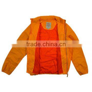 Fashion Men Nylon Solid Black Jacket for Spring photo-2