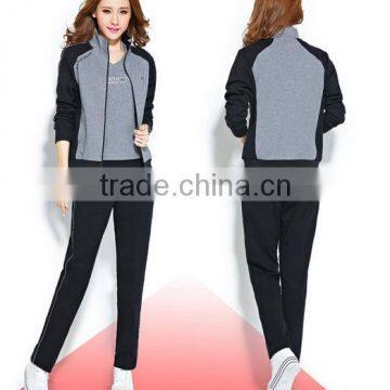 Promotional Top Design Tracksuit Wholesale Women Fitted Custom Design Your Own Tracksuit photo-2