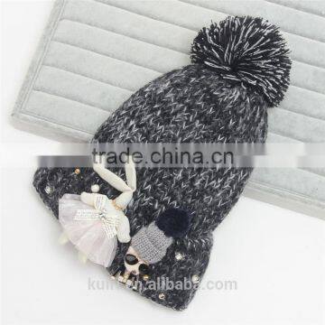 Beanie Winter Kniting Hat With Ball Hip Hop Dancing British Flag Stars Unisex Men Womens Beanies Accessories photo-4