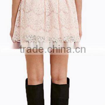 Runwaylover EY2194D 2017 Ladies High Waist Fashion Lace Mini Skirt photo-2