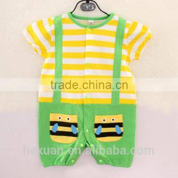 New Design Short Sleeve Funny Baby Clothes Romper Infant Jumpsuits New Born Clothing Summer Baby Gift photo-3