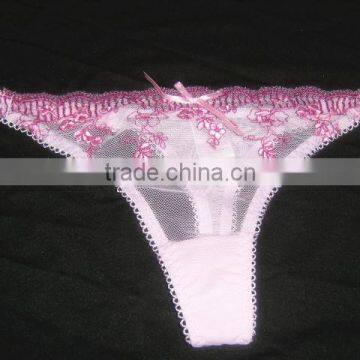 Cute & Sexy Pink Panties 2016 New Design Sexy Lace Cheeky Girl's Lingerie photo-3