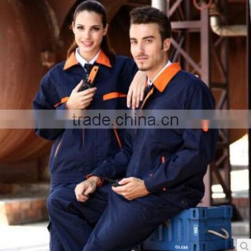 custom design factory work uniform/good quality staff working uniform