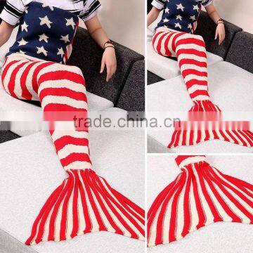 Christmas Sweaters Adult Stylish Knitting Sleeping Clothes Fish Mermaid Tail blanket