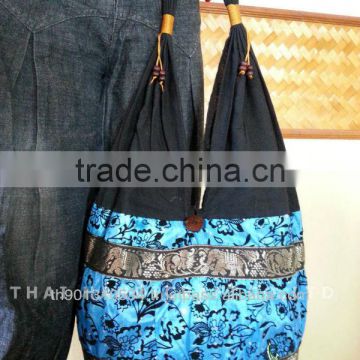 New Thai Silk Embroidered Handbag Tote Bag