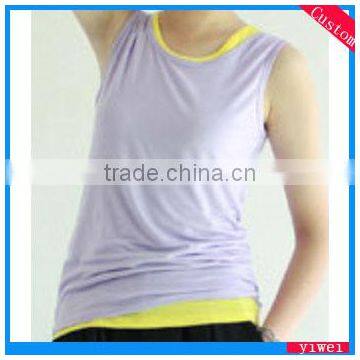 Simple Design Cotton Tank Top Sleeveless Undershirt for Woman
