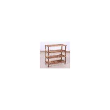 Custom Solid Wooden Display Stands Home Furniture In Balcony