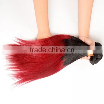 3 Bundles Red Wholesale Cheap Colored Brazilian Hair Weave Fast Shipping