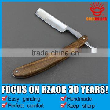 "GOLD DOLLAR W55"wooden barber straight razor shaving razor