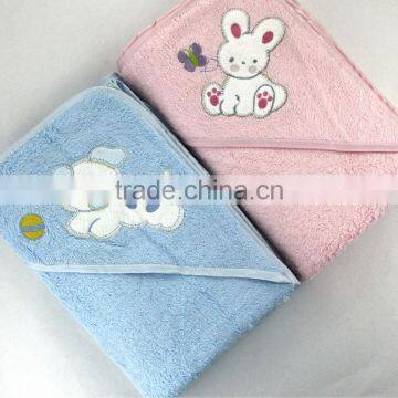 Knitted Bamboo Fiber Baby Hooded Towels photo-2