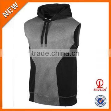 Autumn Fashion Design 95%Cotton 5%Polyester Pullover Hoodie Men Wholesale Sleeveless Hoodie photo-5