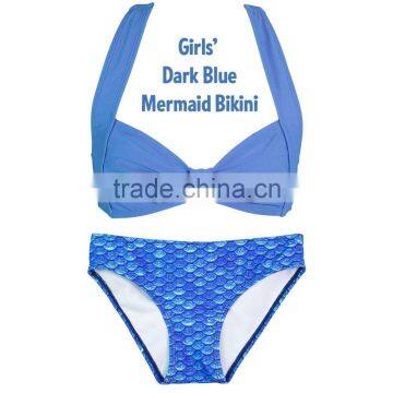 Women Swimwear Fishscales Mermaid Beachwear Bikini