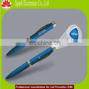 led projector logo pen battery type chargeable pen