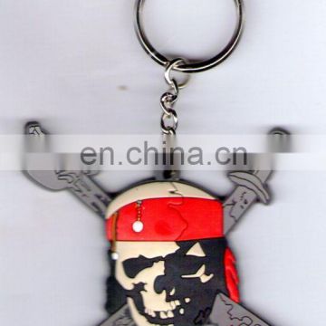 Corsair fashion keychain pirate logo tag plastic keychain