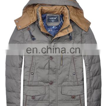 Hot Sale Men's Western Warm Winter Down Jackets with Windproof Hood