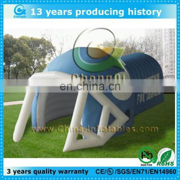 Chongqi cheap inflatable rugby helmet promotion tent for sale