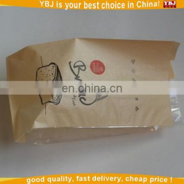 Kraft paper bag /organic food packaging bag with stickers