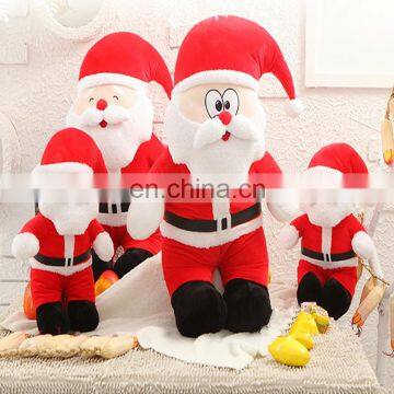 lovely christmas decoration present plush santa claus toy