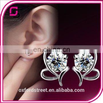 Women's Fashion Heart-shaped Water Language is Anti-allergic Earrings photo-2
