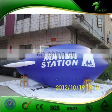 0.18mm Purple Inflatable Airship Advertising Helium Blimp With Custom Logo Printing For Sale