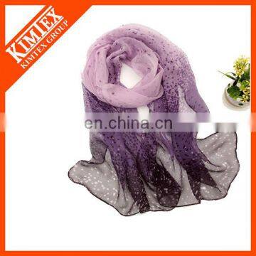 Digital print fashion twill silk scarf