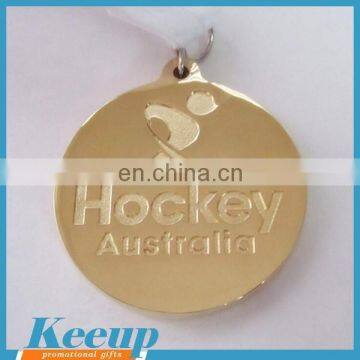 Custom Simple Hockey Sports Gold Medal for Souvenir