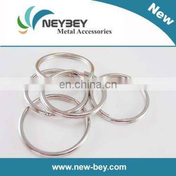 25mm Plain metal keyrings for key chain in round shape MKG